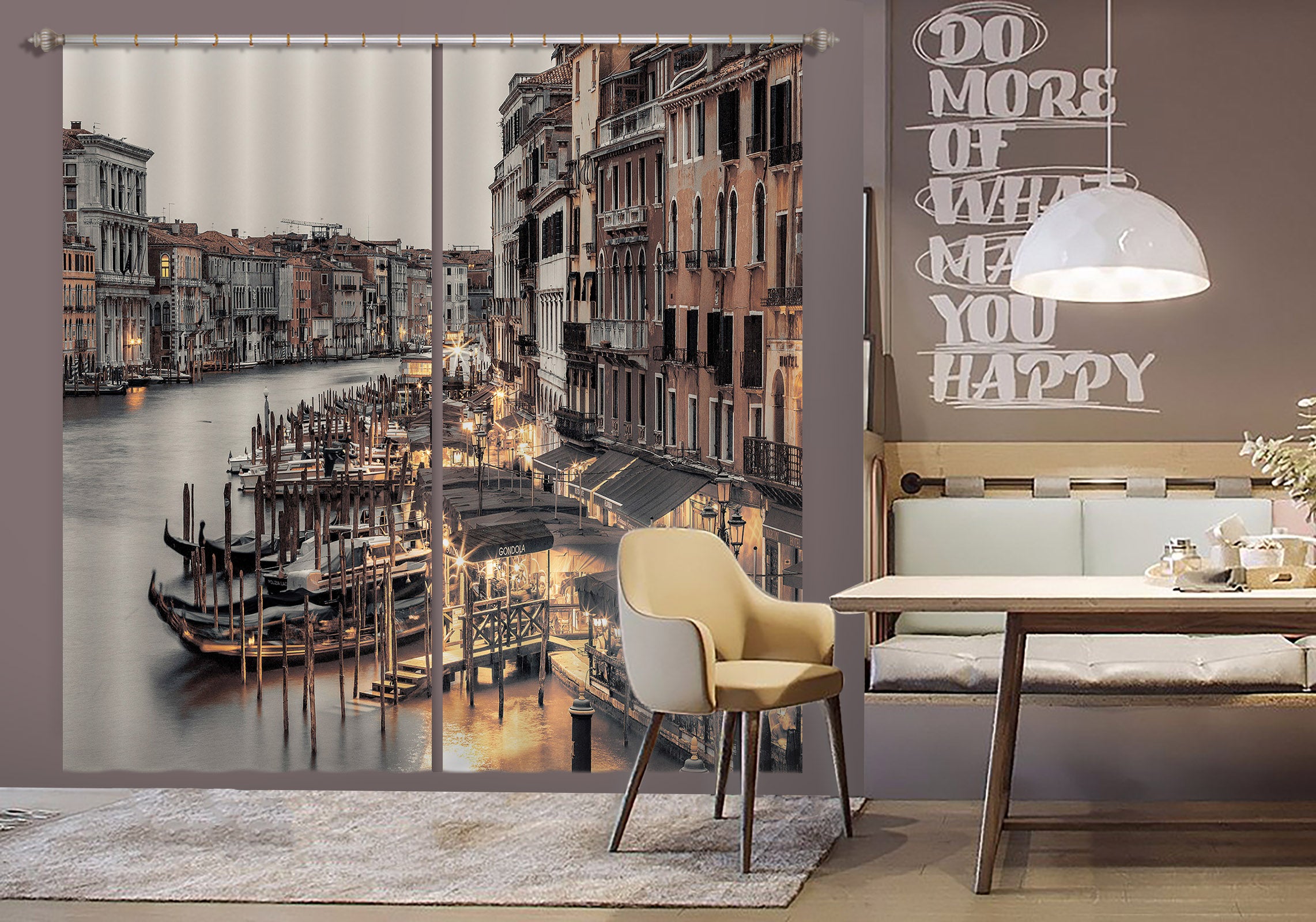 3D Venice City 6314 Assaf Frank Curtain Curtains Drapes