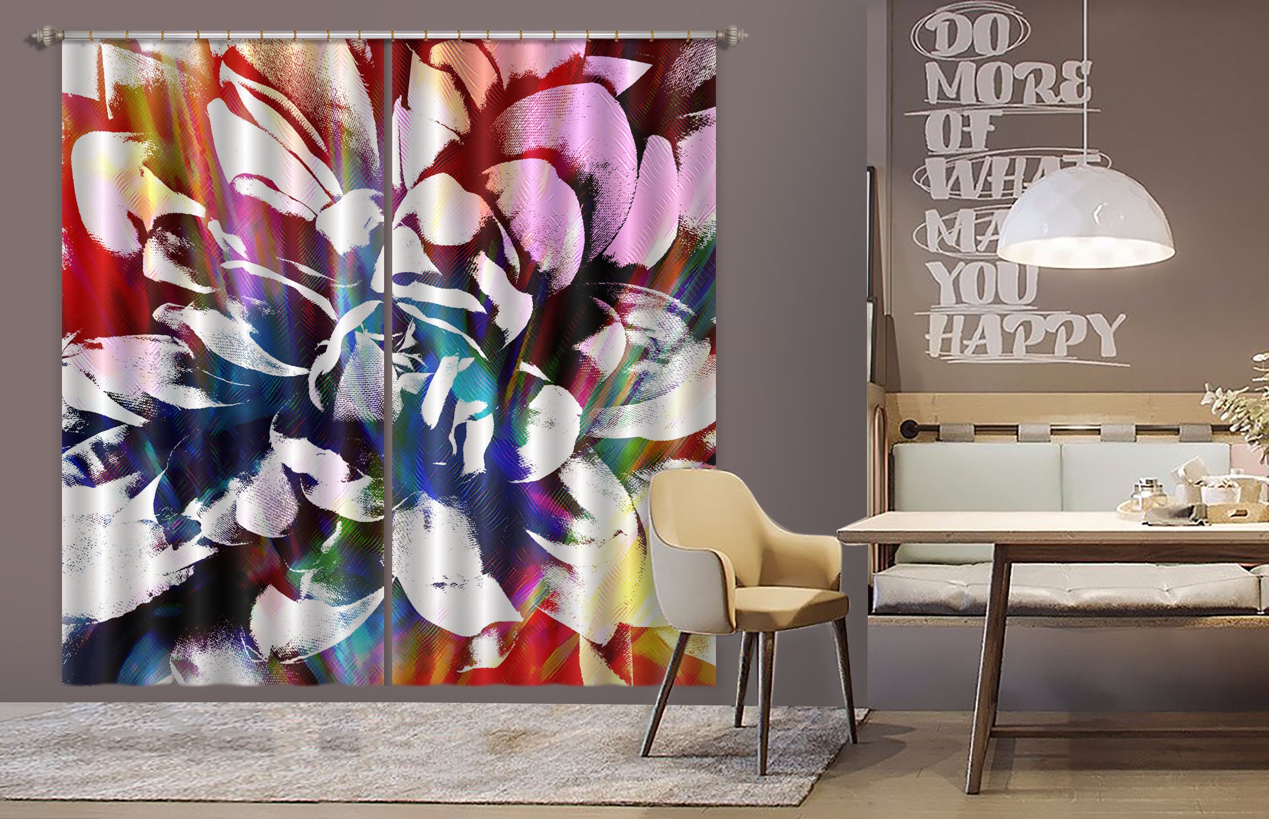 3D Flowers 19186 Shandra Smith Curtain Curtains Drapes