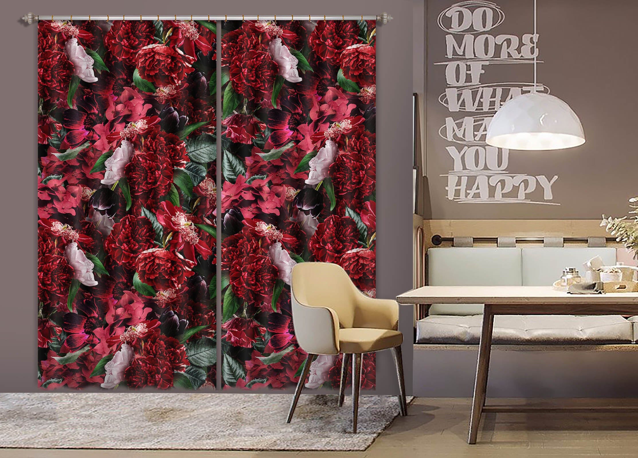 3D Flower Garden 152 Uta Naumann Curtain Curtains Drapes Curtains AJ Creativity Home 