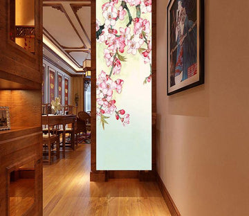 3D Fresh pink flower birds Wallpaper AJ Wallpaper 1 