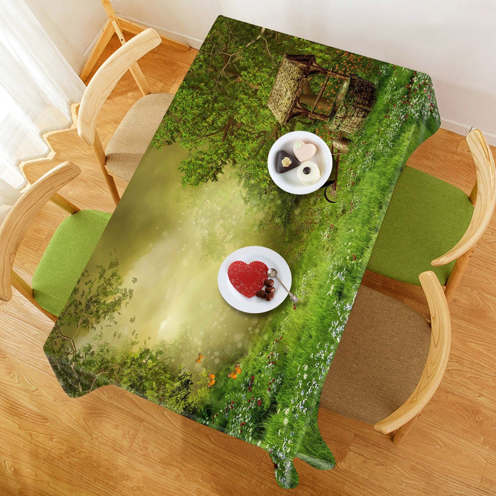 3D Anicent Well Scenery 747 Tablecloths Wallpaper AJ Wallpaper 