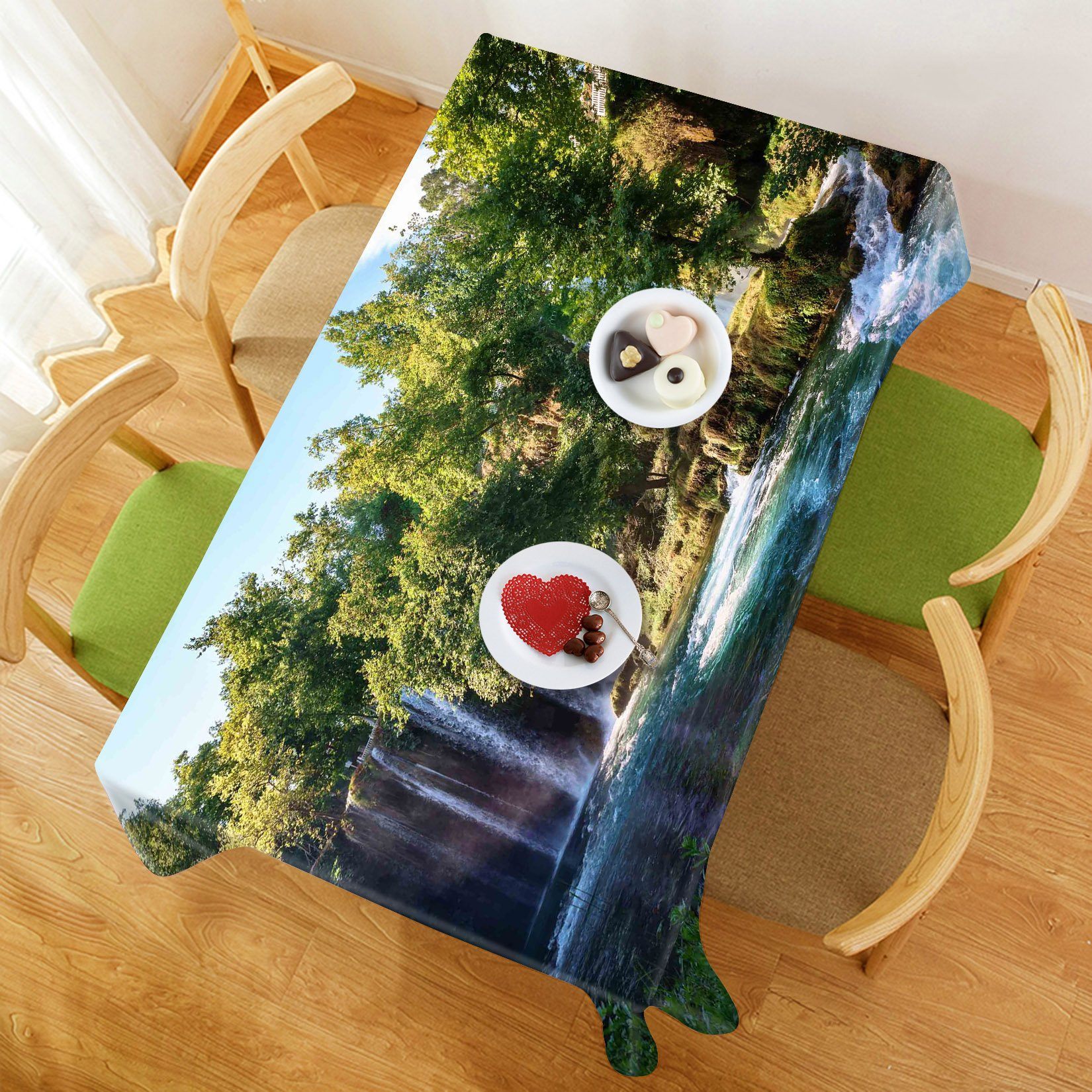 3D River Streams 550 Tablecloths Wallpaper AJ Wallpaper 