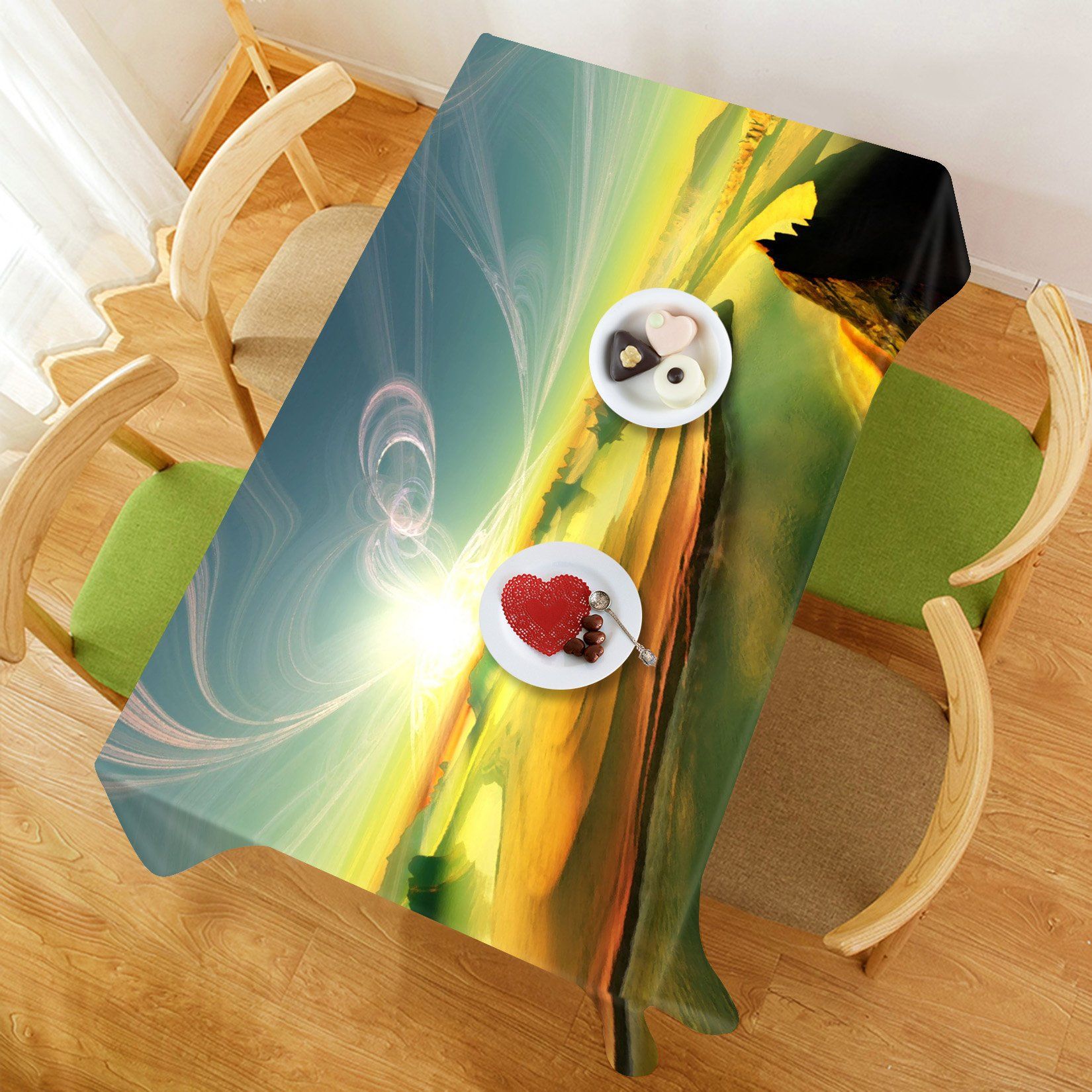 3D Bright Landscape 210 Tablecloths Wallpaper AJ Wallpaper 