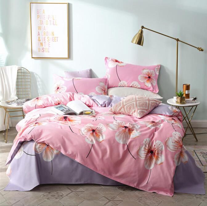 3D Pink Background Big Flower 4082 Bed Pillowcases Quilt