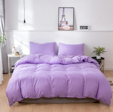3D Purple 8153 Bed Pillowcases Quilt