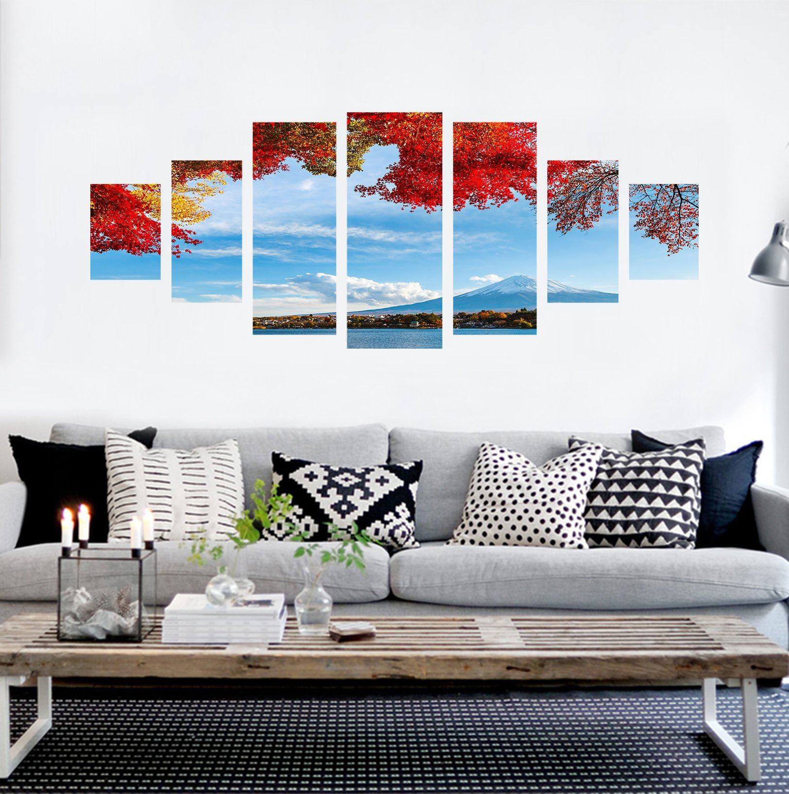 3D Snow Mountain 138 Unframed Print Wallpaper Wallpaper AJ Wallpaper 