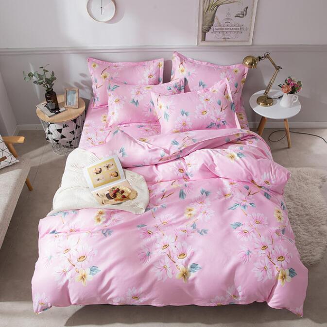3D Pink Background 2027 Bed Pillowcases Quilt