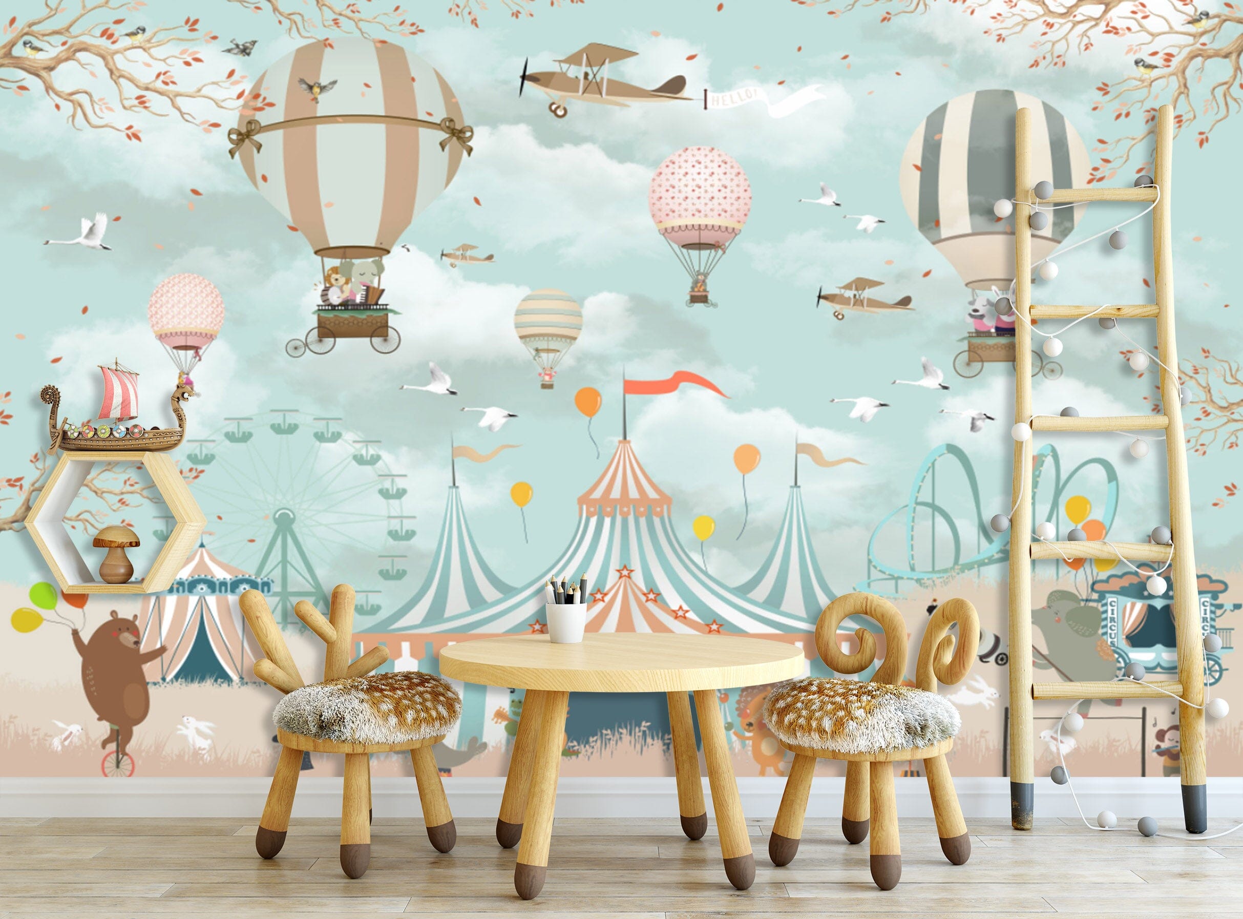 3D Balloon Take Off 1680 Wall Murals Wallpaper AJ Wallpaper 2 