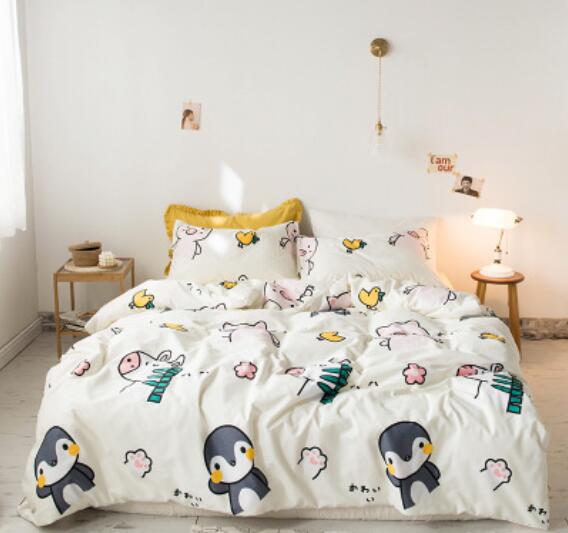 3D Cartoon Penguin 30158 Bed Pillowcases Quilt