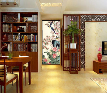 3D Retro Bird Flower painting Wallpaper AJ Wallpaper 1 