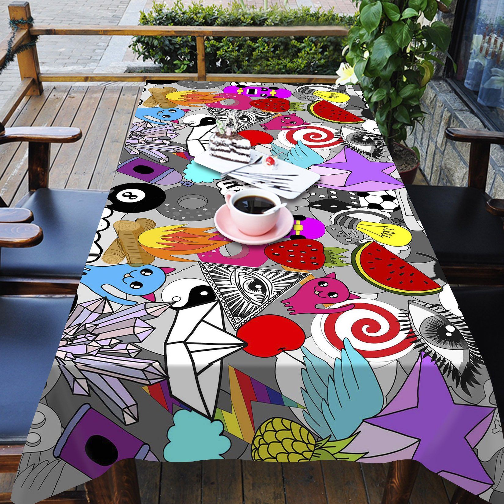 3D Lovely Cartoon Pattern 170 Tablecloths Wallpaper AJ Wallpaper 