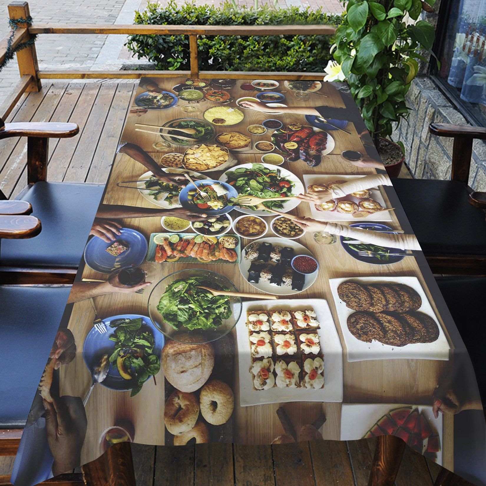 3D Rich Food 559 Tablecloths Wallpaper AJ Wallpaper 