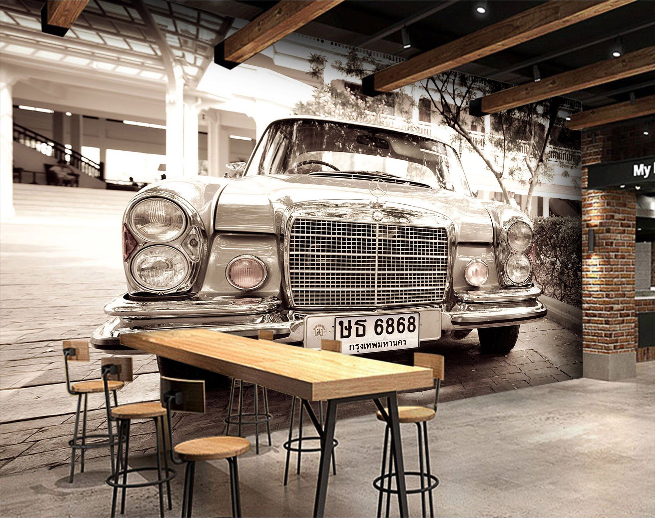 3D Car Retro 566 Wallpaper AJ Wallpaper 2 