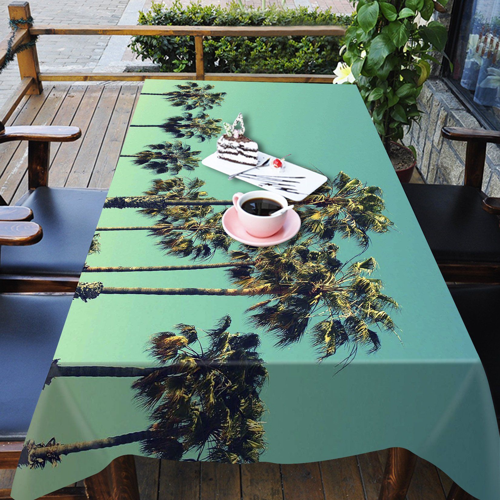 3D Tall Trees 711 Tablecloths Wallpaper AJ Wallpaper 