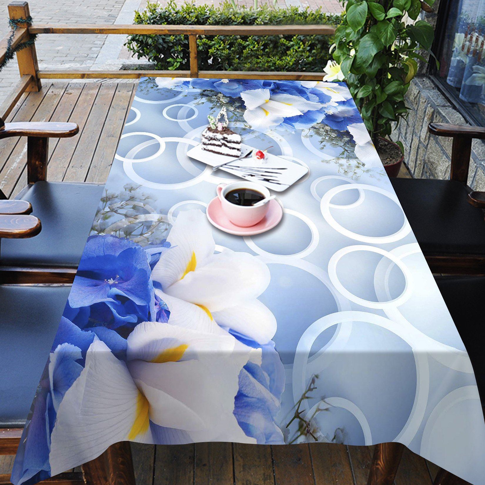 3D Flowers And Rings 151 Tablecloths Wallpaper AJ Wallpaper 