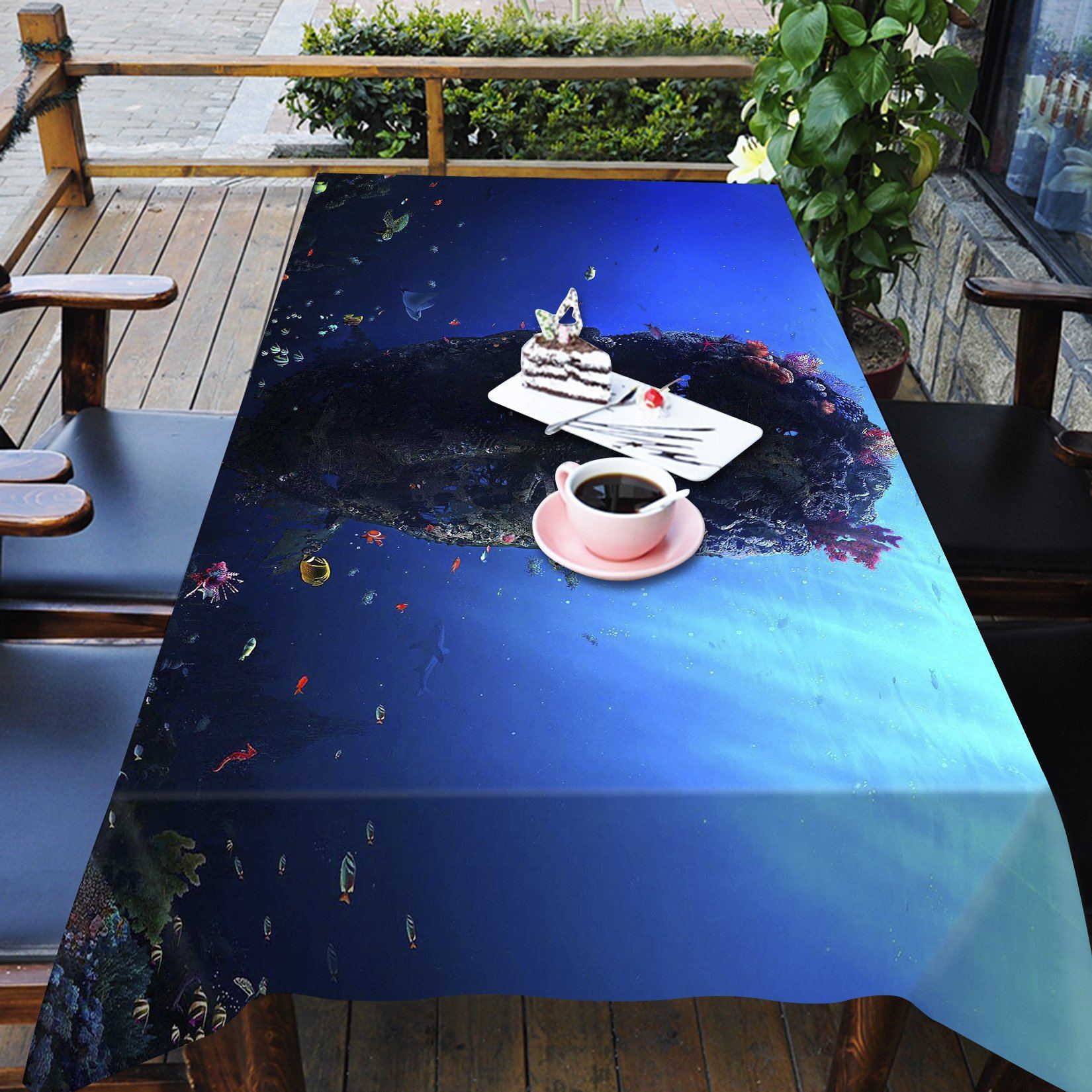 3D Ocean Head 313 Tablecloths Wallpaper AJ Wallpaper 