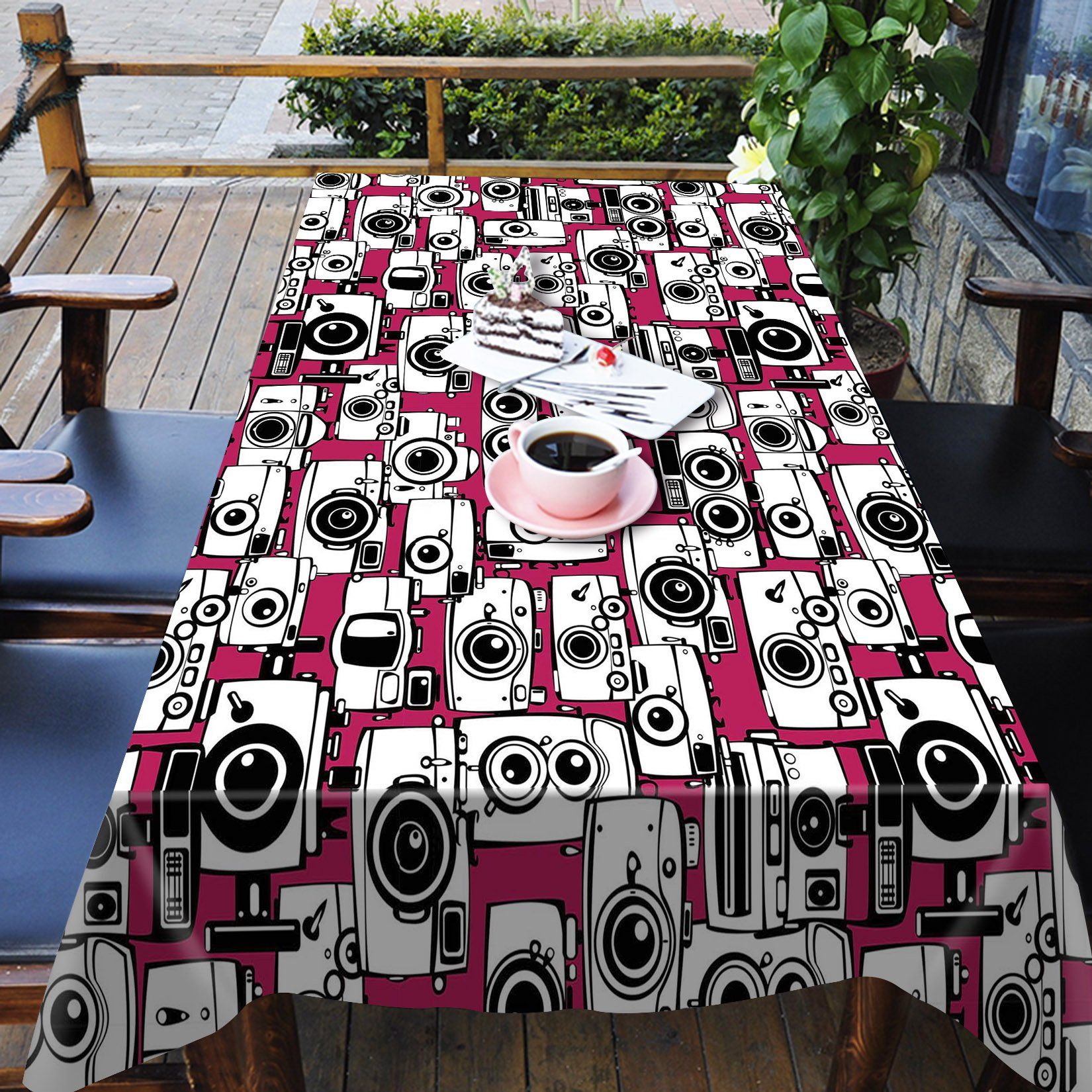 3D Camera Pattern 731 Tablecloths Wallpaper AJ Wallpaper 