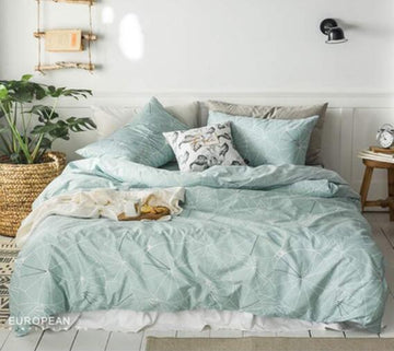 3D Mint Green 16032 Bed Pillowcases Quilt