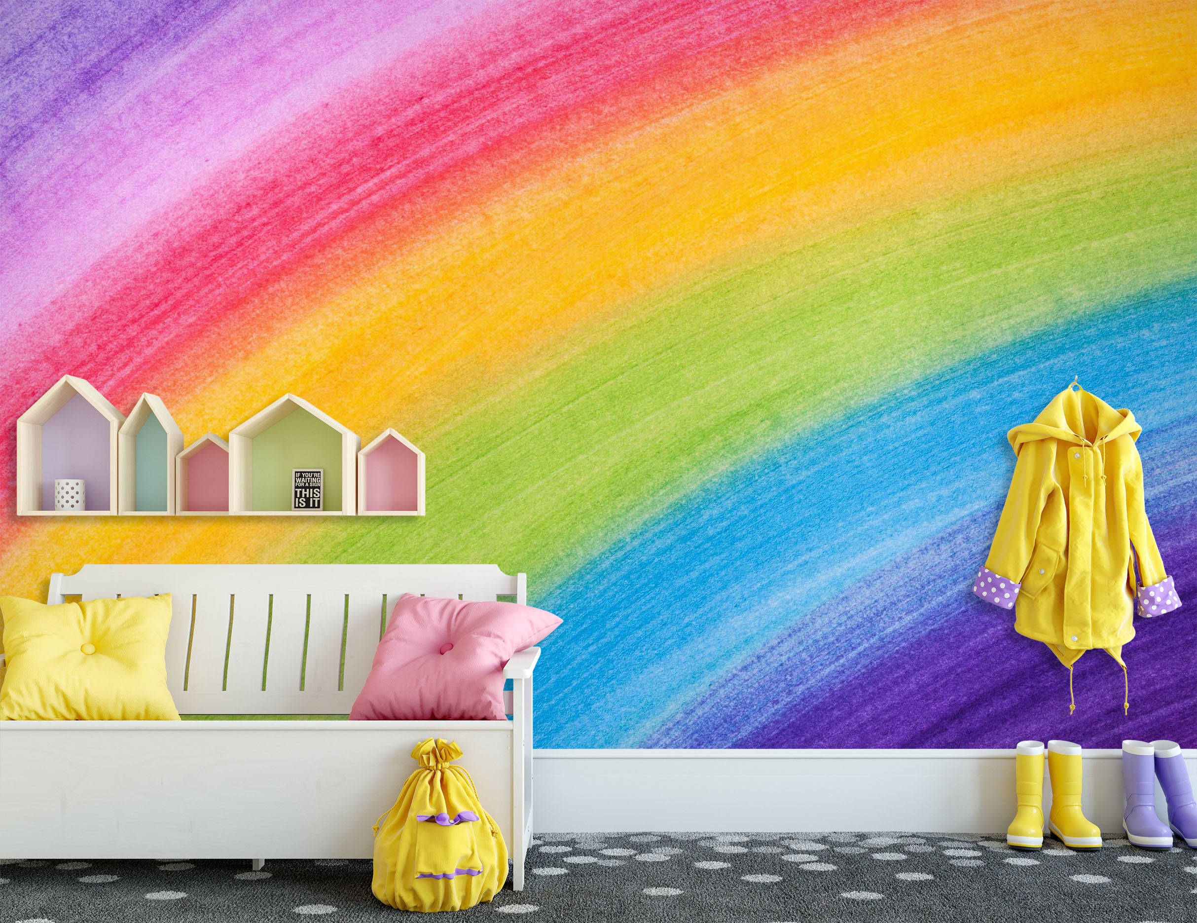 3D Painted Rainbow 1717 Wall Murals