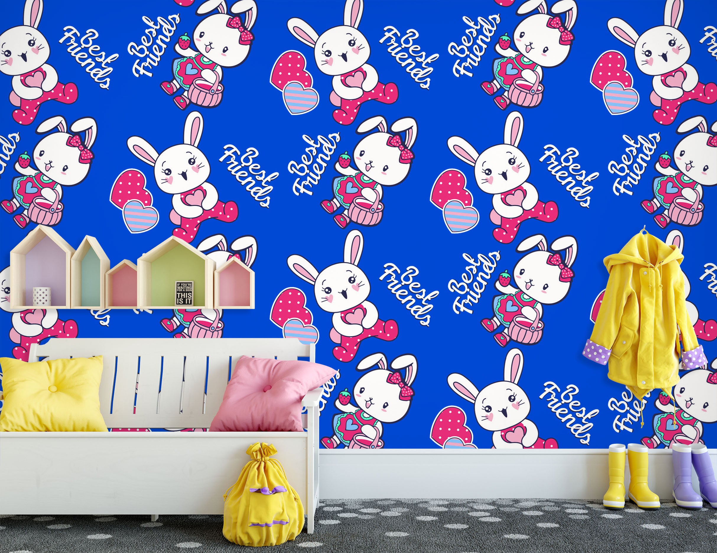 3D Rabbit 58022 Wall Murals