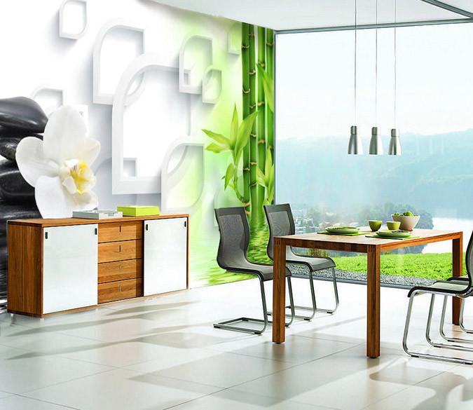 3D Modern green bamboo Wallpaper AJ Wallpaper 1 