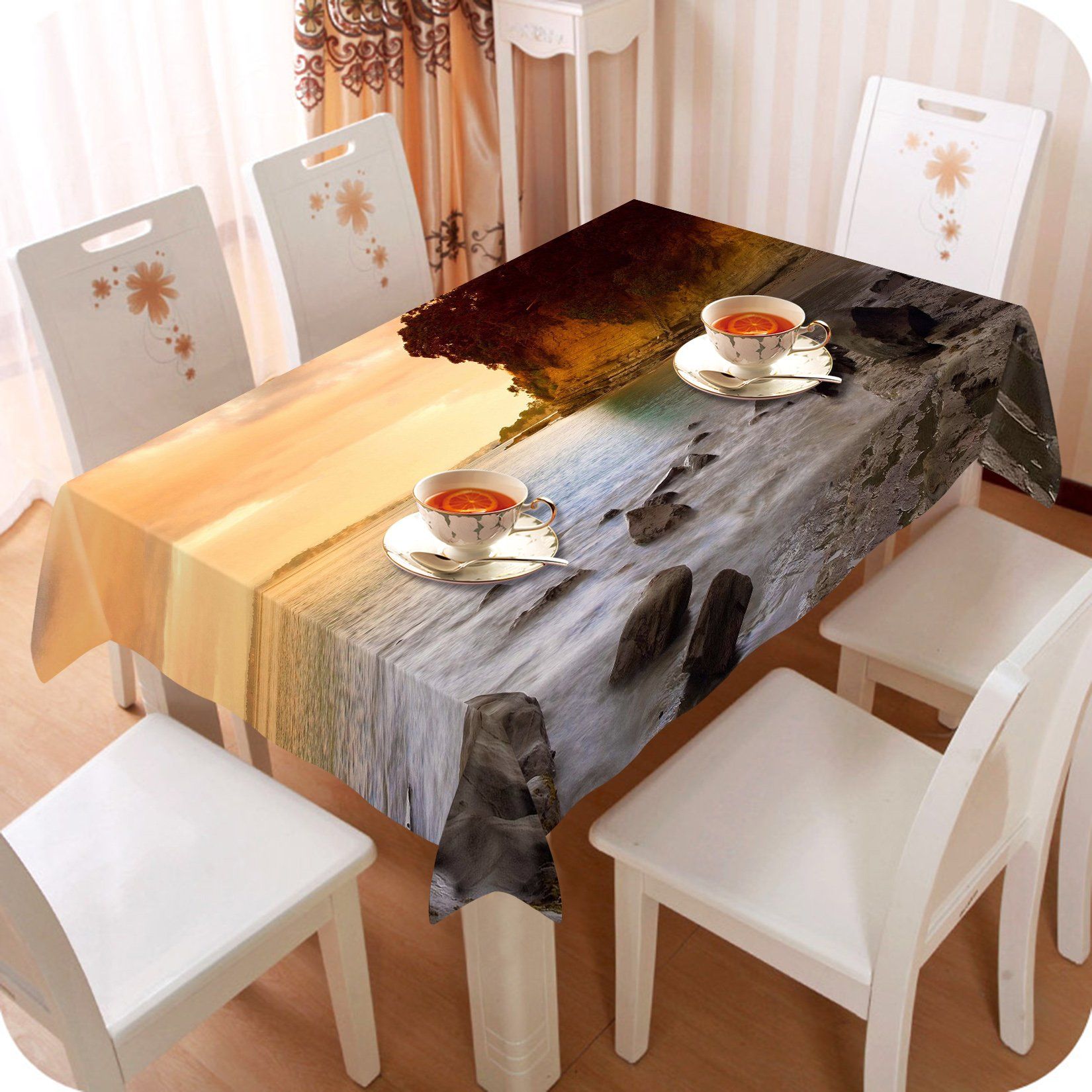 3D Sea Coast Scenery 115 Tablecloths Wallpaper AJ Wallpaper 