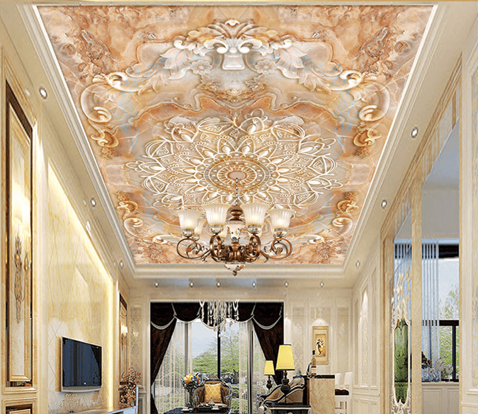 Marble White Beads 136 Wallpaper AJ Wallpaper 