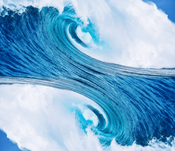 3D Wave Texture Floor Mural Wallpaper AJ Wallpaper 2 