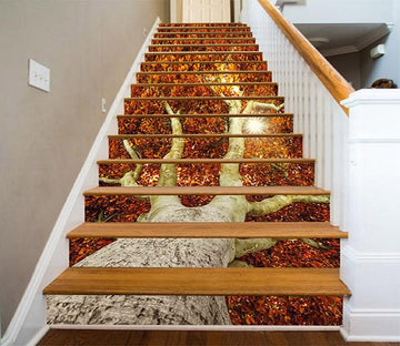 3D Pretty Lush Tree 1036 Stair Risers Wallpaper AJ Wallpaper 