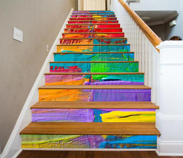 3D Color Paint 1142 Stair Risers Wallpaper AJ Wallpaper 