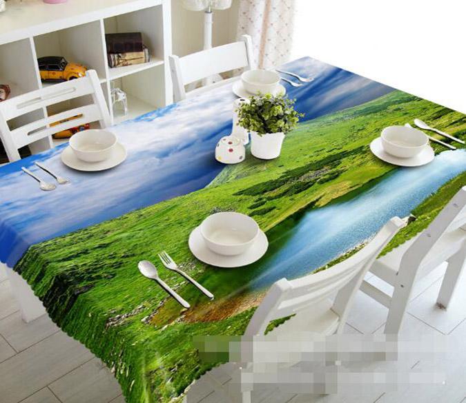 3D Mountain Lake 879 Tablecloths Wallpaper AJ Wallpaper 
