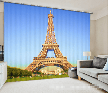 3D Eiffel Tower 1290 Curtains Drapes Wallpaper AJ Wallpaper 