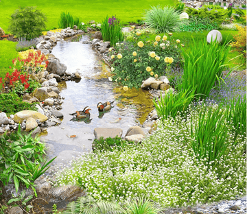 3D Fresh Stream Floor Mural Wallpaper AJ Wallpaper 2 