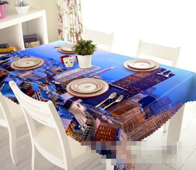 3D City Night Scenery 1324 Tablecloths Wallpaper AJ Wallpaper 