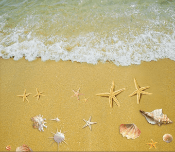 3D Gorgeous Beach Floor Mural Wallpaper AJ Wallpaper 2 
