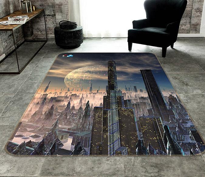 3D Advanced City 138 Non Slip Rug Mat Mat AJ Creativity Home 