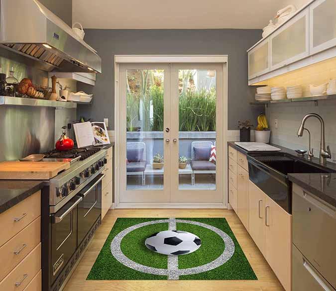 3D Football Field 570 Kitchen Mat Floor Mural Wallpaper AJ Wallpaper 