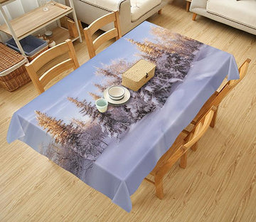 3D Snow Covered Forest 696 Tablecloths Wallpaper AJ Wallpaper 