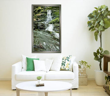 3D Moss Stone 098 Fake Framed Print Painting Wallpaper AJ Creativity Home 