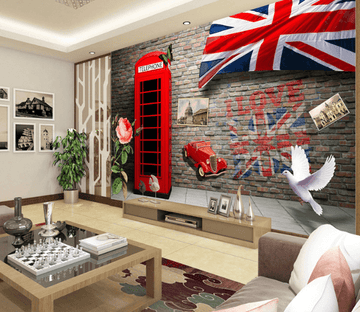 Telephone Box Wallpaper AJ Wallpaper 