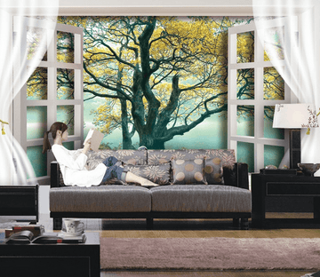 Window Tree And Swans Wallpaper AJ Wallpaper 