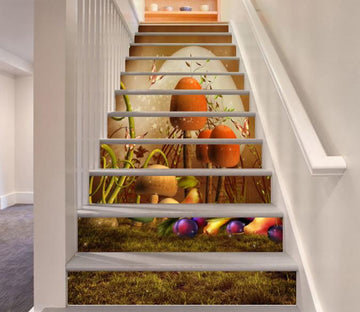 3D Mushrooms And Butterflies 484 Stair Risers Wallpaper AJ Wallpaper 
