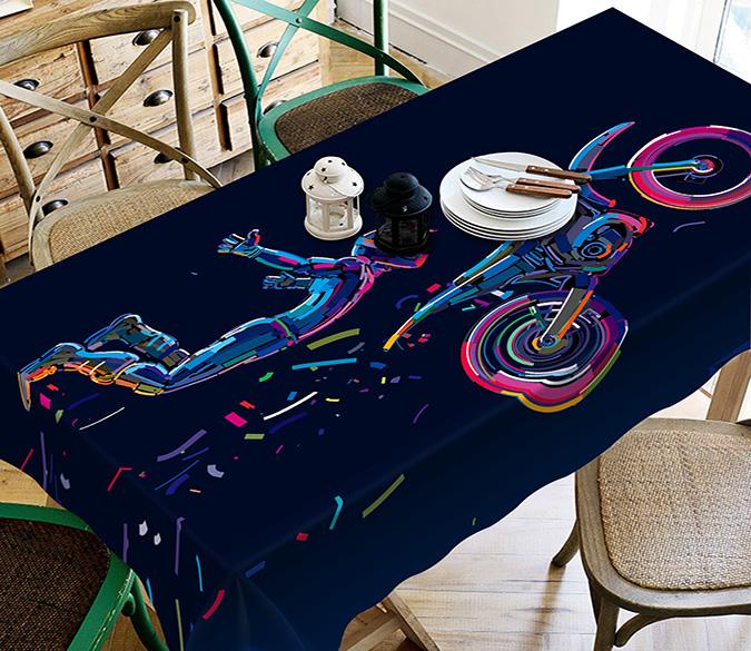 3D Graffiti Motorcycle Driver 538 Tablecloths Wallpaper AJ Wallpaper 