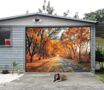 3D Autumn Roadside Trees 119 Garage Door Mural Wallpaper AJ Wallpaper 