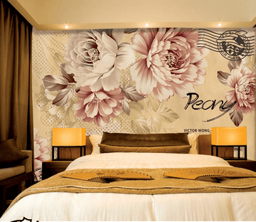 Blooming Peonies 3 Wallpaper AJ Wallpaper 