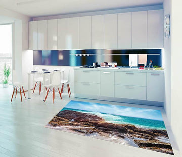 3D Seaside Stones 068 Kitchen Mat Floor Mural Wallpaper AJ Wallpaper 