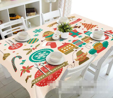 3D Christmas Elements 1400 Tablecloths Wallpaper AJ Wallpaper 