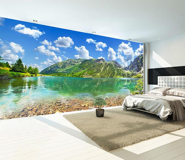 3D Lake Water Mountain 294 Wallpaper AJ Wallpaper 