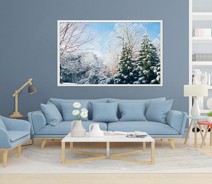 3D Snow White World 035 Fake Framed Print Painting Wallpaper AJ Creativity Home 