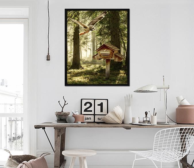 3D Small Mail Box 114 Fake Framed Print Painting Wallpaper AJ Creativity Home 
